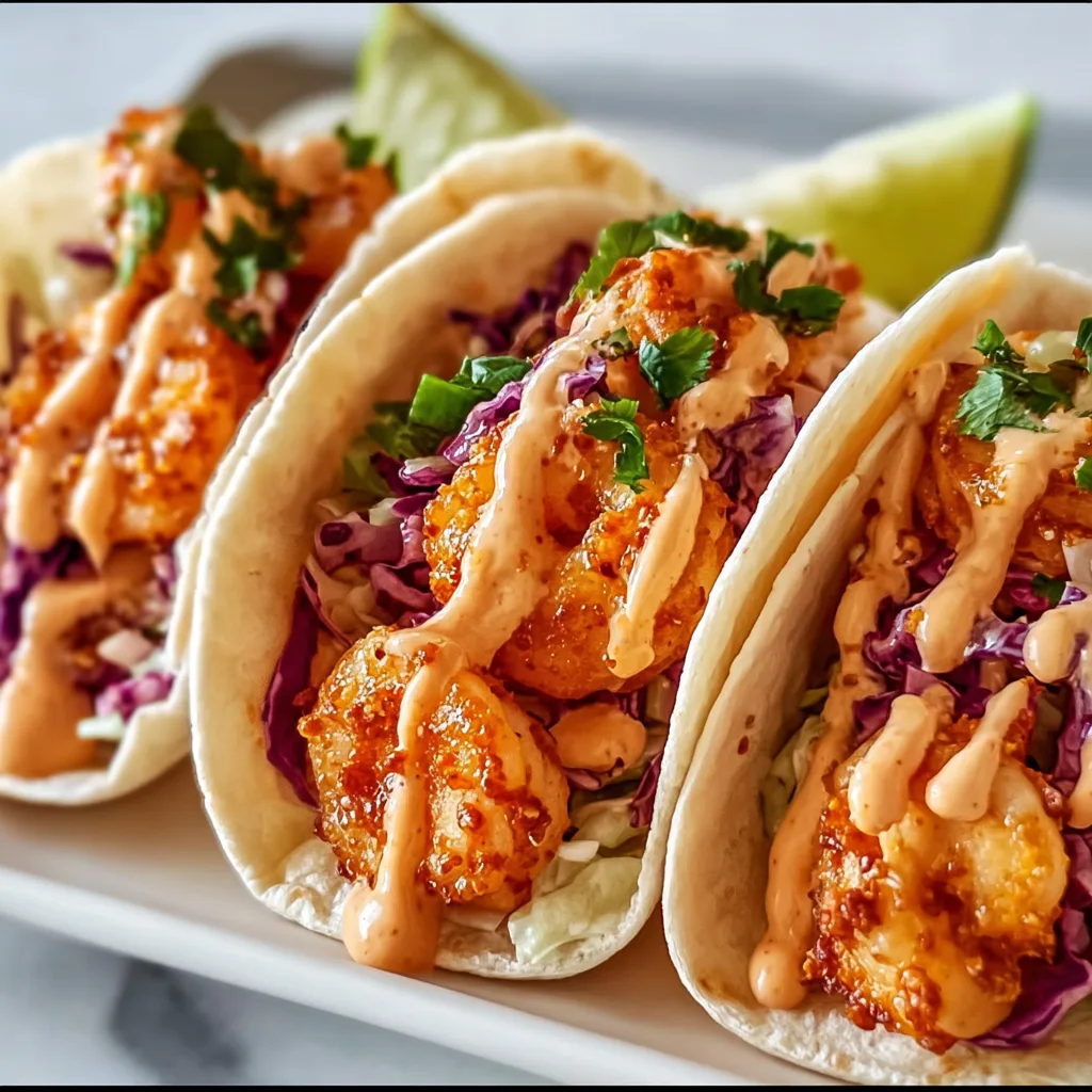 Bang Bang Shrimp Tacos Recipe | Spicy & Crispy Seafood Tacos