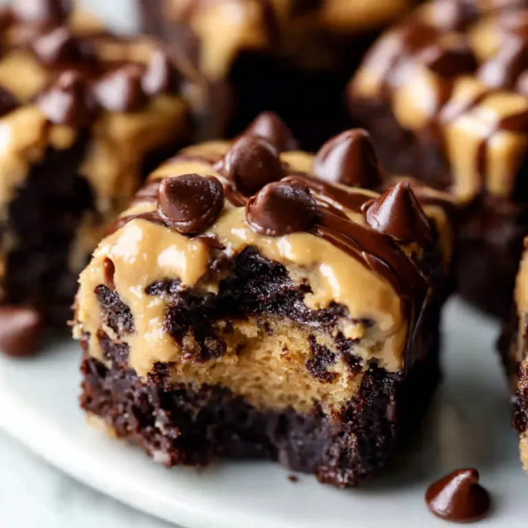 Delicious Chocolate Chip Cookie Dough Brownie Bites | Easy Dessert Recipe