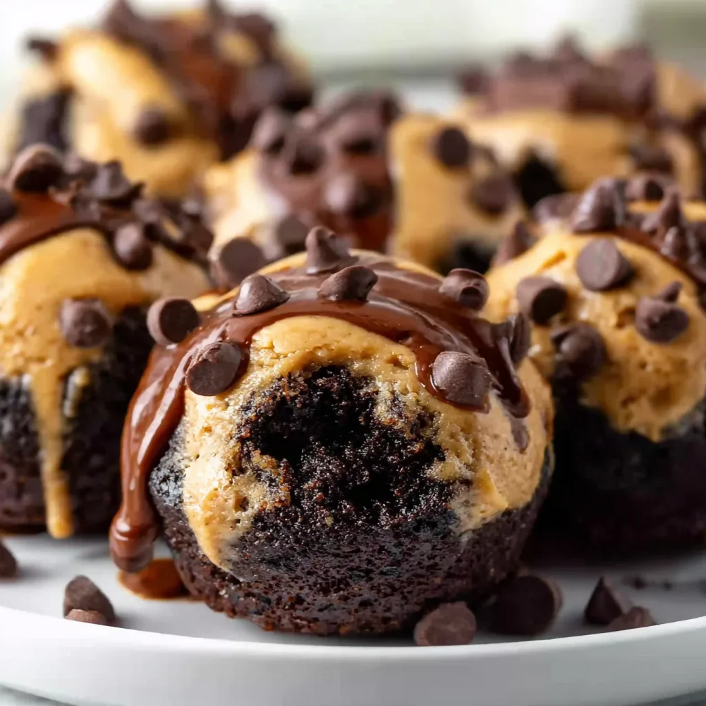Delicious Chocolate Chip Cookie Dough Brownie Bites | Easy Dessert Recipe