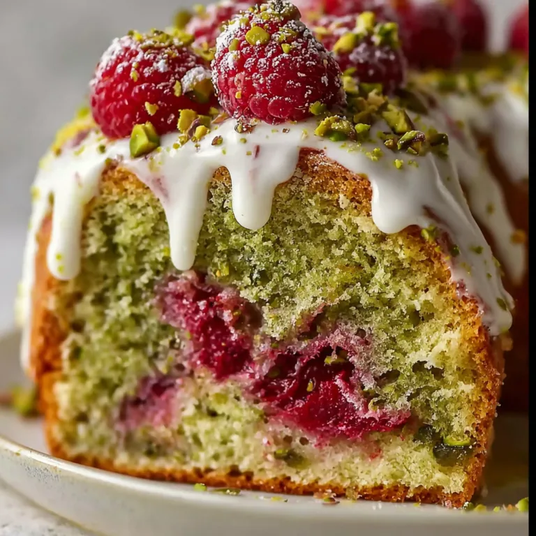 Heavenly Pistachio Raspberry Cake Recipe – Moist, Nutty & Fruity Delight