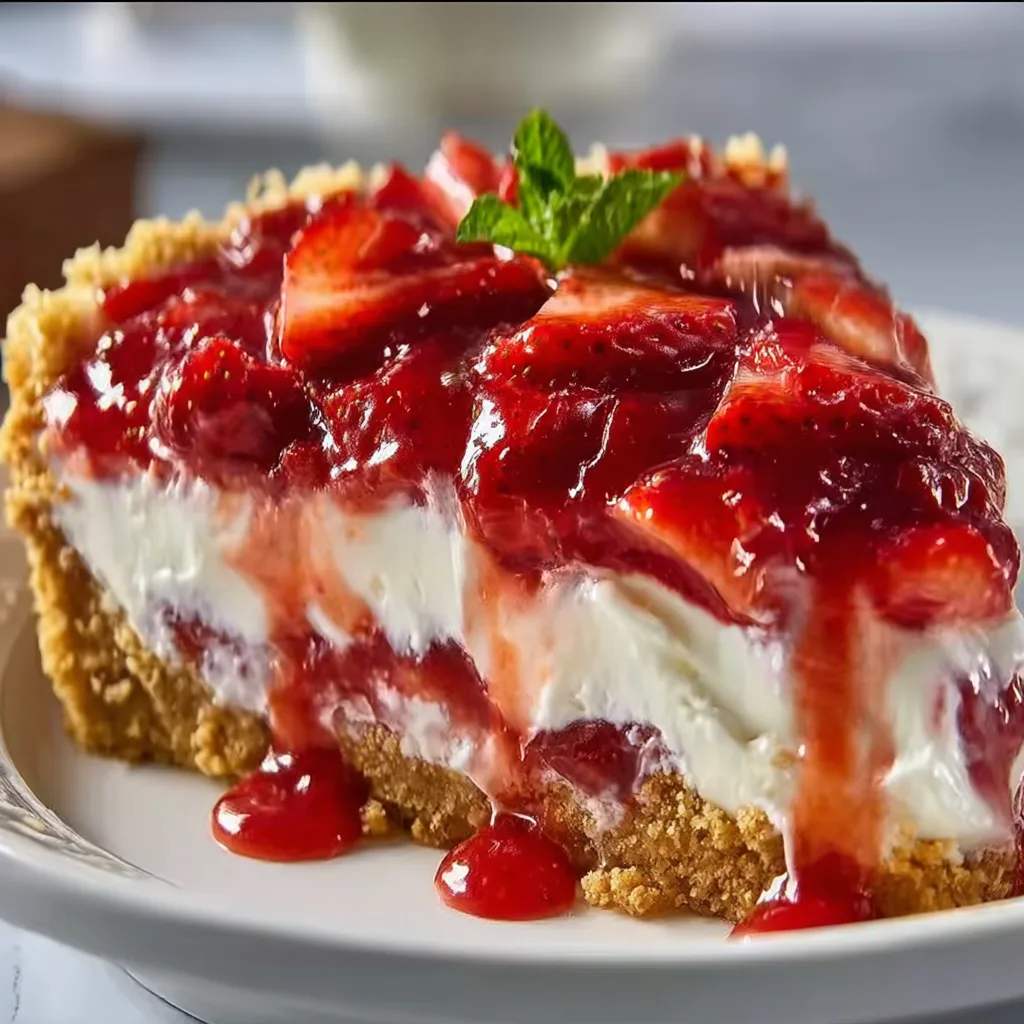 Delicious Strawberry Cheesecake Dump Cake Recipe | Easy & Creamy Dessert