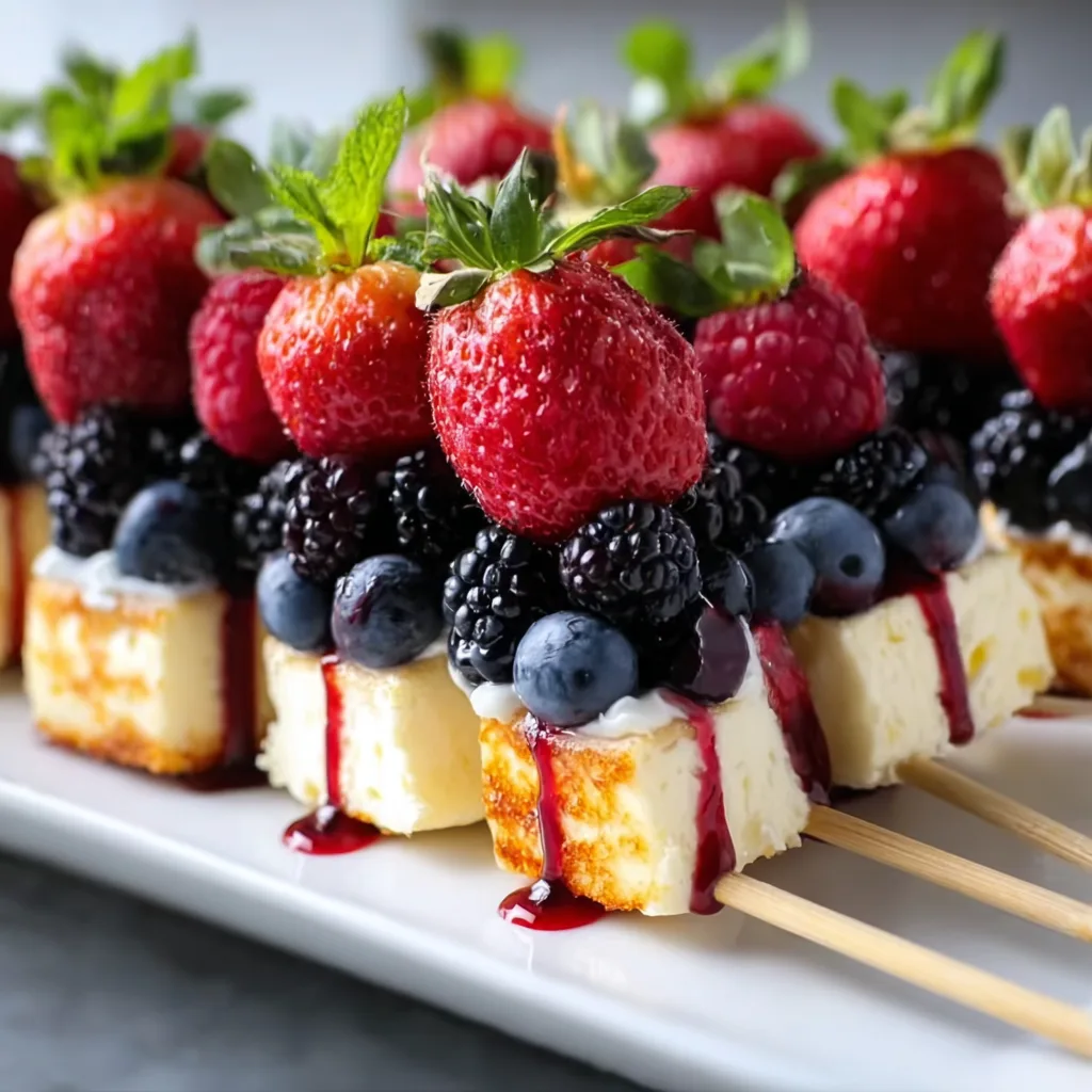Berry Cheesecake Dessert Kabobs – Easy & Delicious Summer Treat