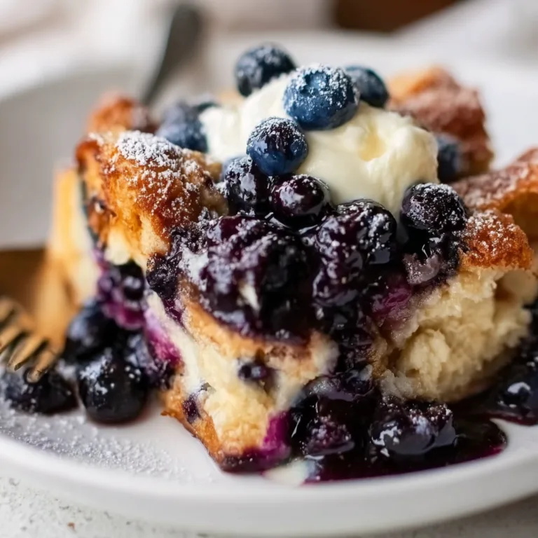 Delicious Blueberry Bread Pudding Recipe | Easy & Creamy Dessert