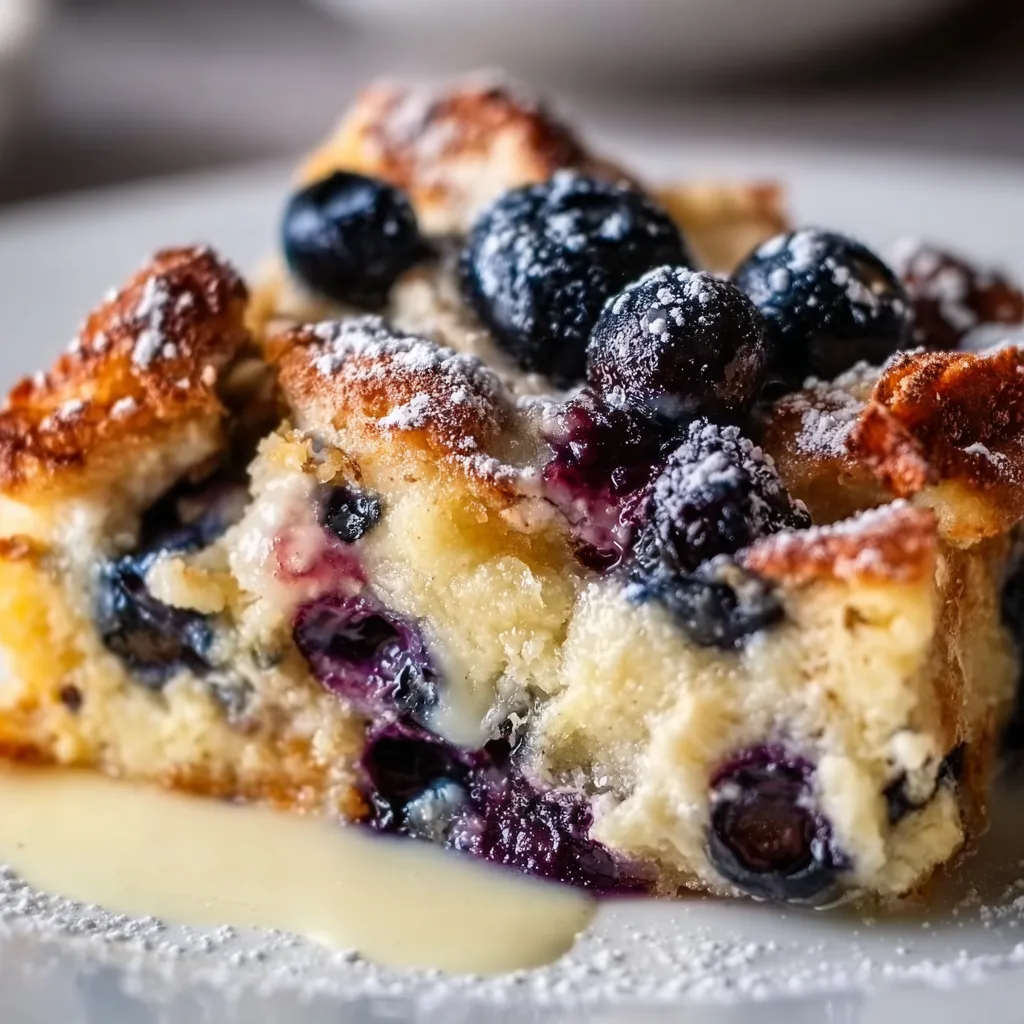 Delicious Blueberry Bread Pudding Recipe | Easy & Creamy Dessert
