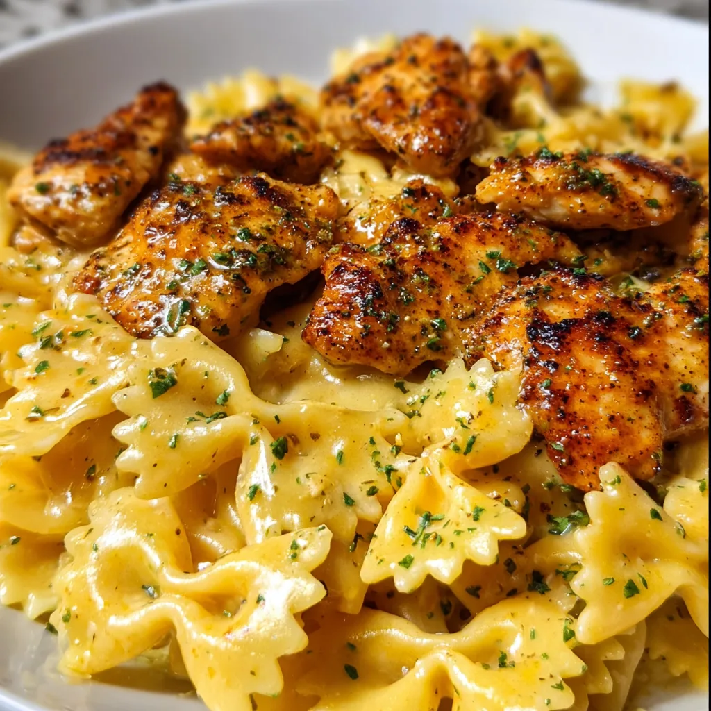 Cajun Garlic Butter Chicken Bowtie Pasta Recipe | Easy & Flavorful Dinner