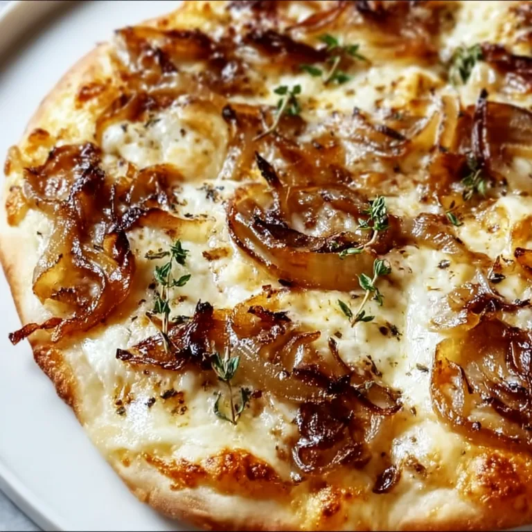 Caramelized Onion Pizza with Melty Cheese | Delicious & Easy Recipe