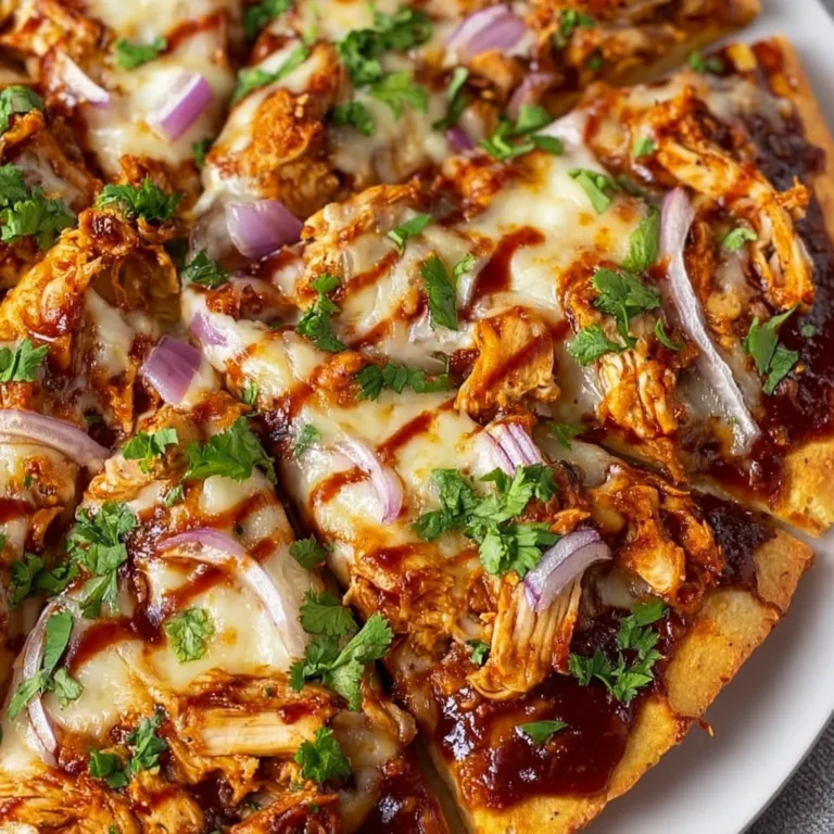 Cheesy BBQ Chicken Pizza Recipe | Delicious Homemade BBQ Chicken Pizza