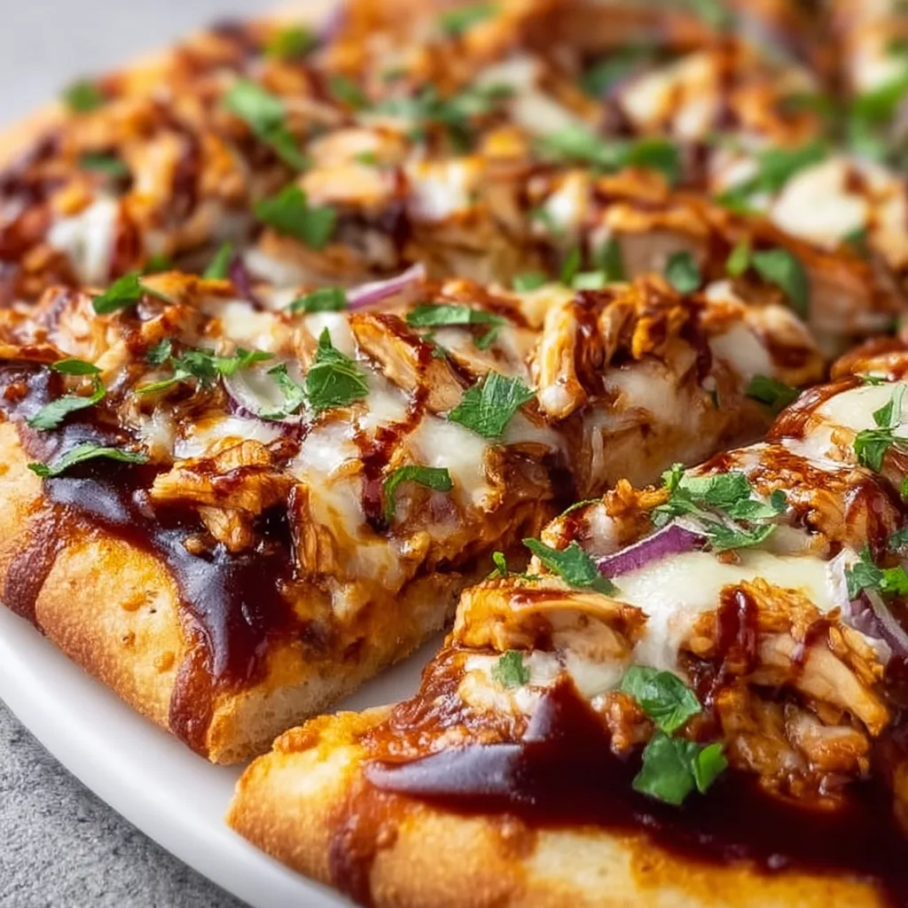 Cheesy BBQ Chicken Pizza Recipe | Delicious Homemade BBQ Chicken Pizza
