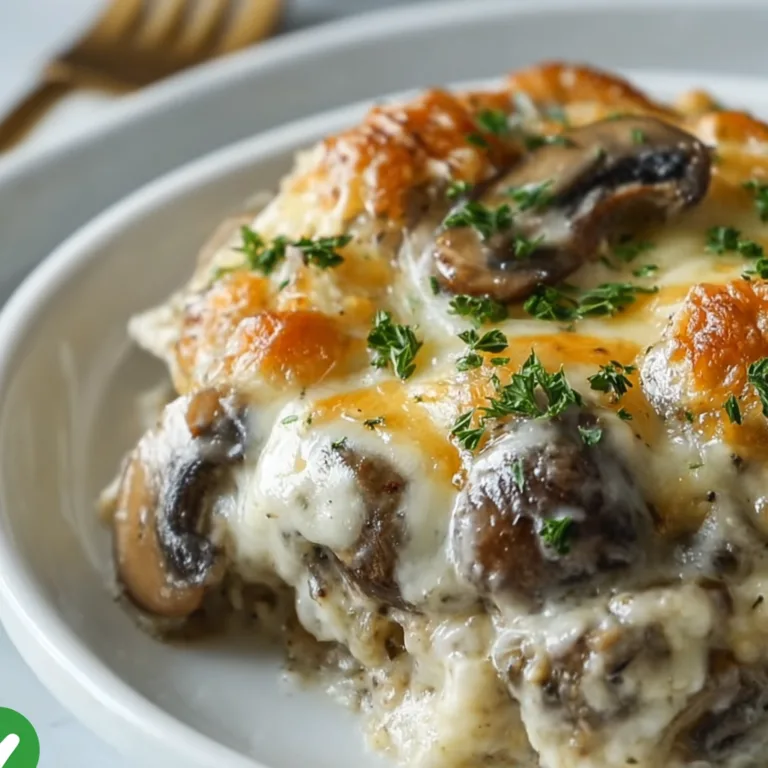 Cheesy Mushroom & Swiss Burger Casserole Recipe | Easy Comfort Food Delight
