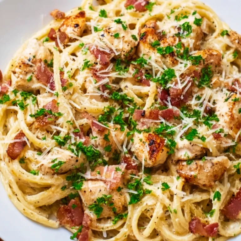 Classic Chicken Carbonara Recipe | Creamy & Easy Pasta Dish