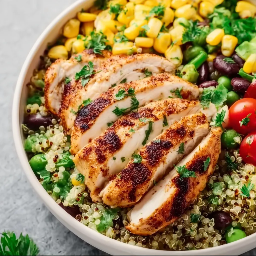 Healthy Chicken & Quinoa Dinner Bowl Recipe | Easy & Nutritious Meal