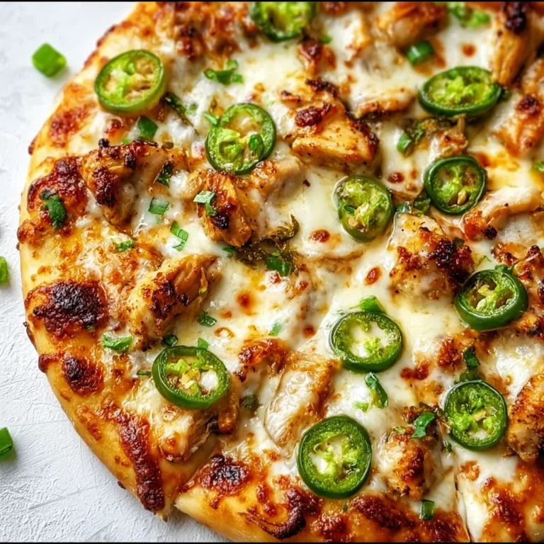 Spicy Chicken and Pickled Jalapeno Pizza Recipe | Bold & Flavorful Pizza Ideas