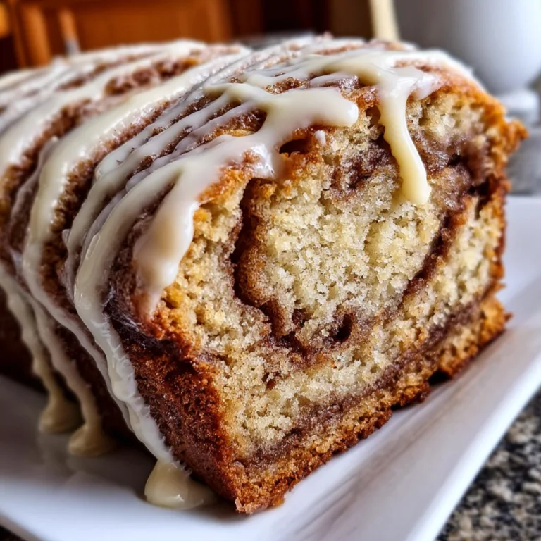 Delicious Cinnamon Roll Banana Bread Recipe – Soft, Moist & Flavorful