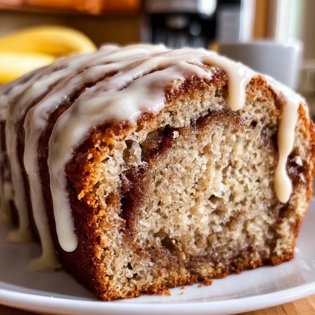 Delicious Cinnamon Roll Banana Bread Recipe – Soft, Moist & Flavorful