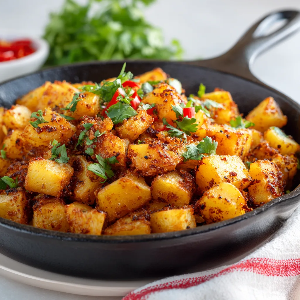 Crispy & Cozy Skillet Fried Potatoes Recipe | Easy Homemade Side Dish