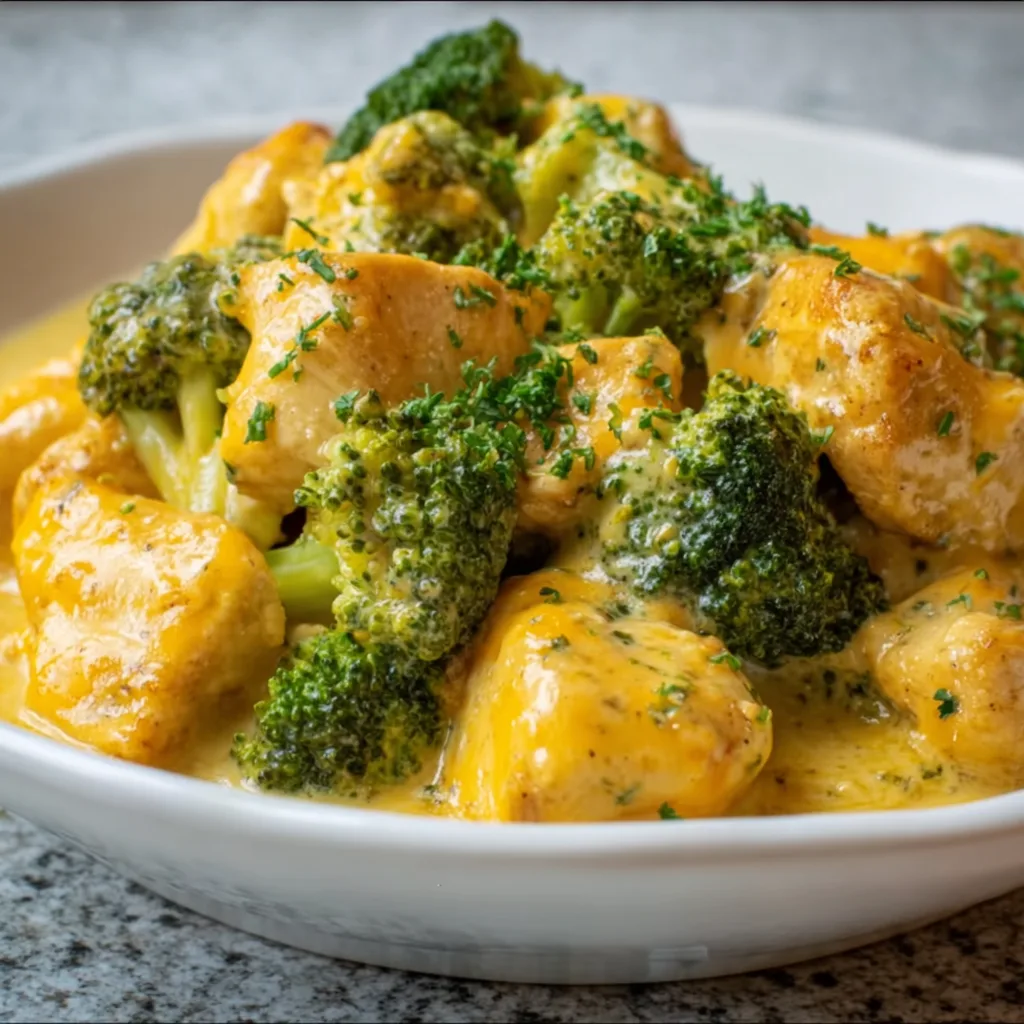 Creamy Broccoli Cheddar Chicken Recipe | Easy & Delicious Dinner Idea