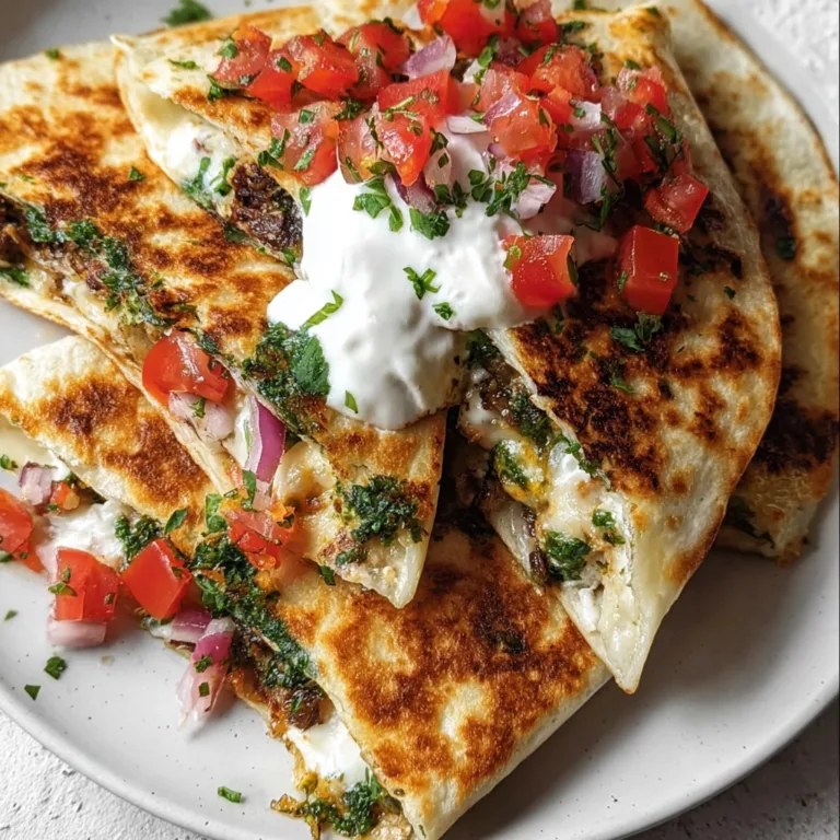 Creamy Mediterranean Quesadillas Recipe | Easy & Delicious Mediterranean Quesadillas