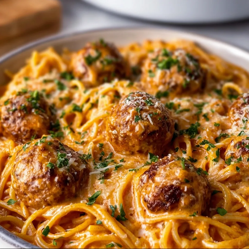 Creamy Spaghetti and Meatballs Recipe | Easy, Delicious Pasta Dinner