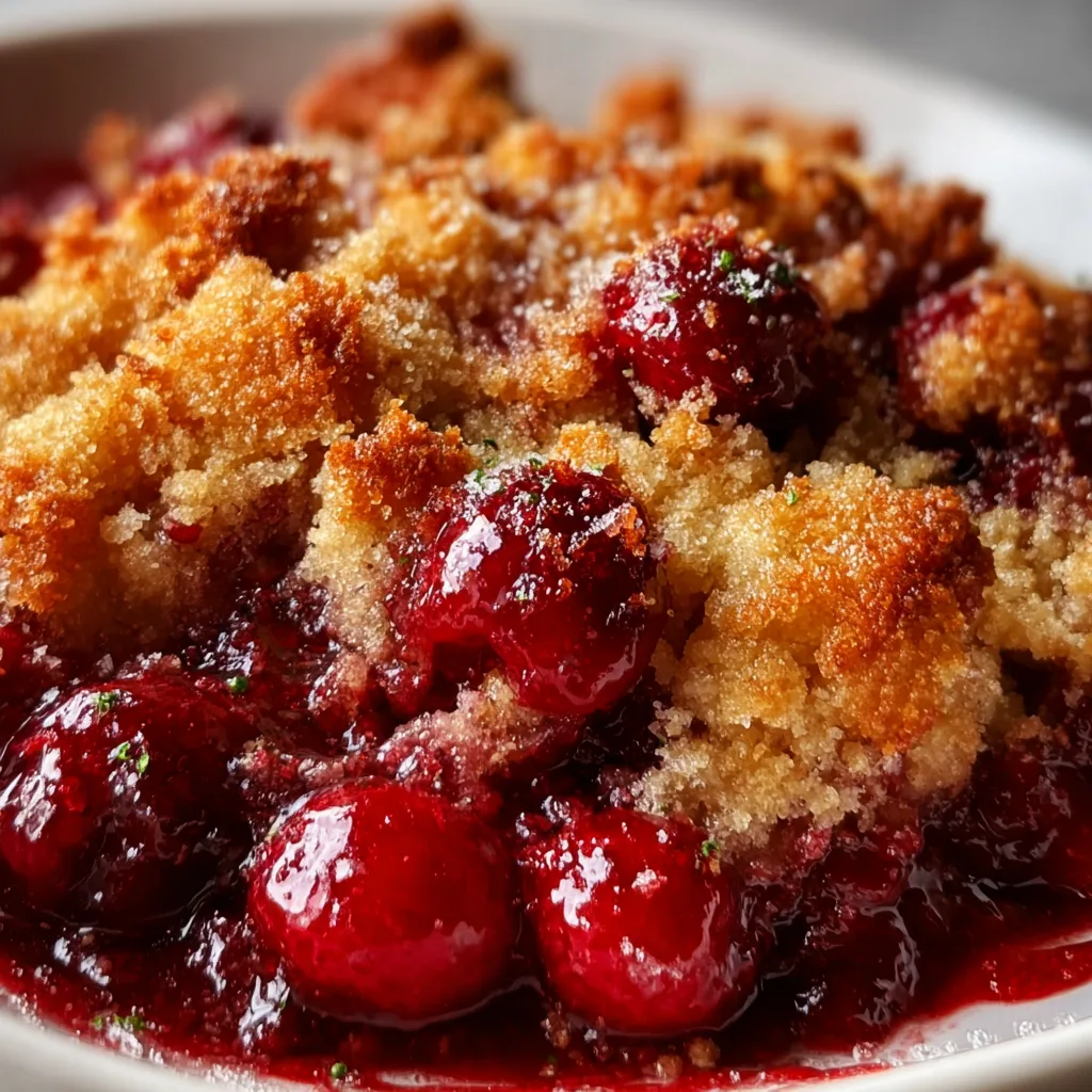 Crispy Cranberry Cobbler Recipe | Easy, Delicious Holiday Dessert