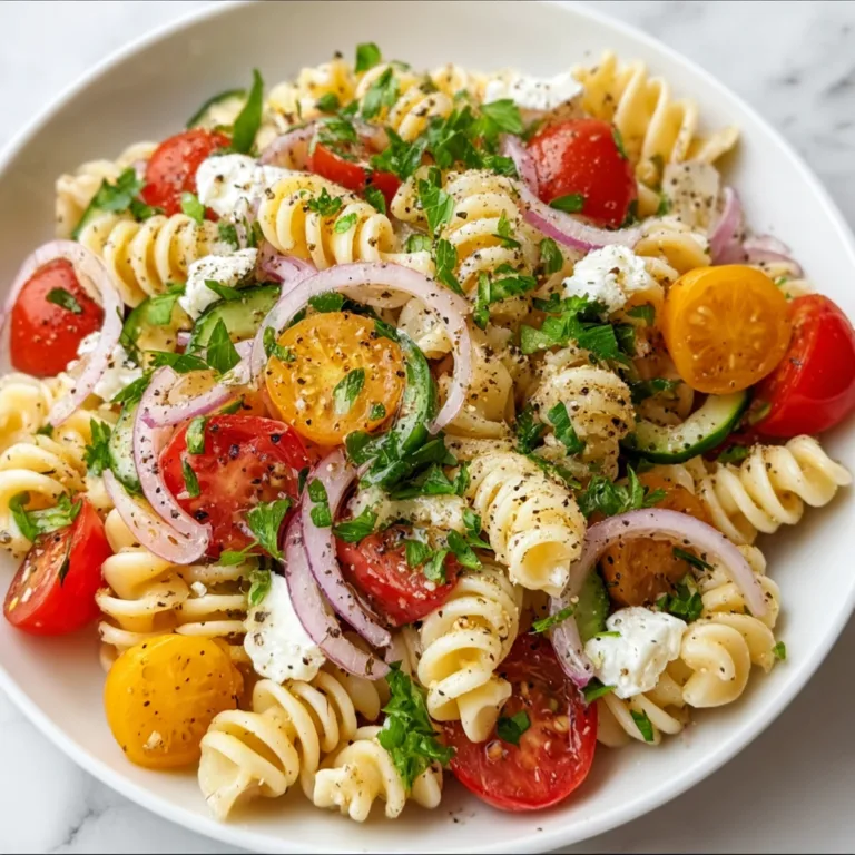 Refreshing Fresh Pasta Salad Recipe | Easy & Delicious Summer Dish