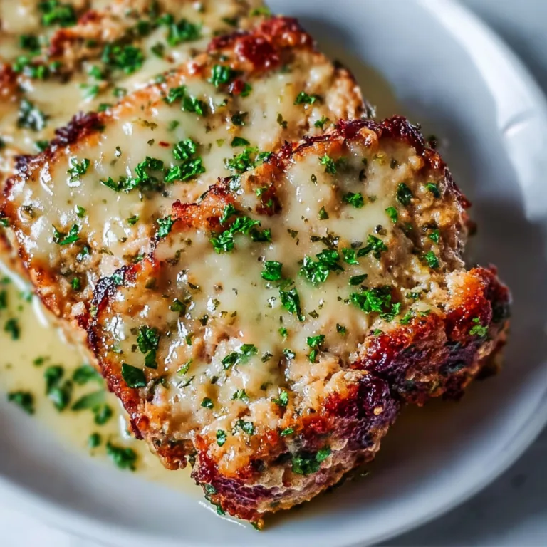 Garlic Parmesan Chicken Meatloaf Recipe | Easy, Juicy & Flavorful Meal