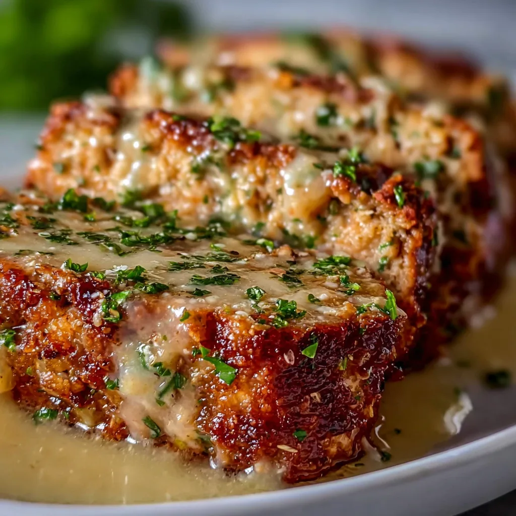 Garlic Parmesan Chicken Meatloaf Recipe | Easy, Juicy & Flavorful Meal