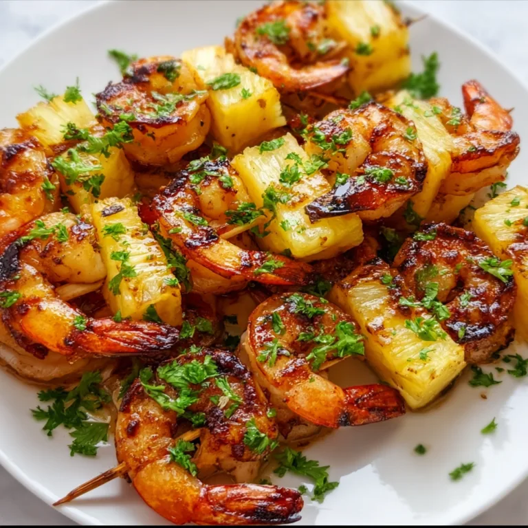 Delicious Grilled Shrimp Pineapple Skewers Recipe | Easy & Flavorful BBQ Skewers