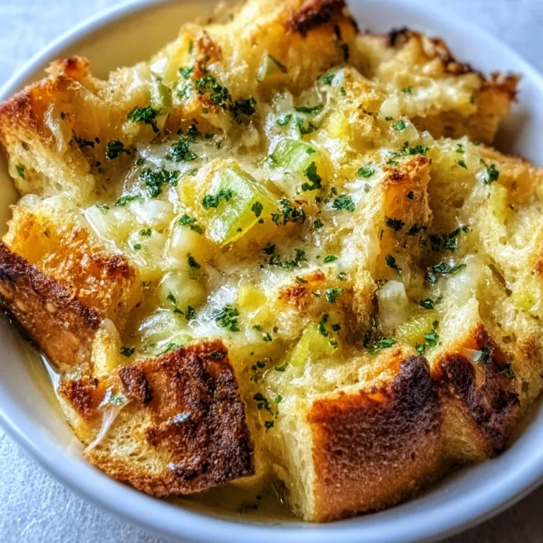 Delicious Gruyere and Leek Bread Pudding Recipe | Savory Comfort Food