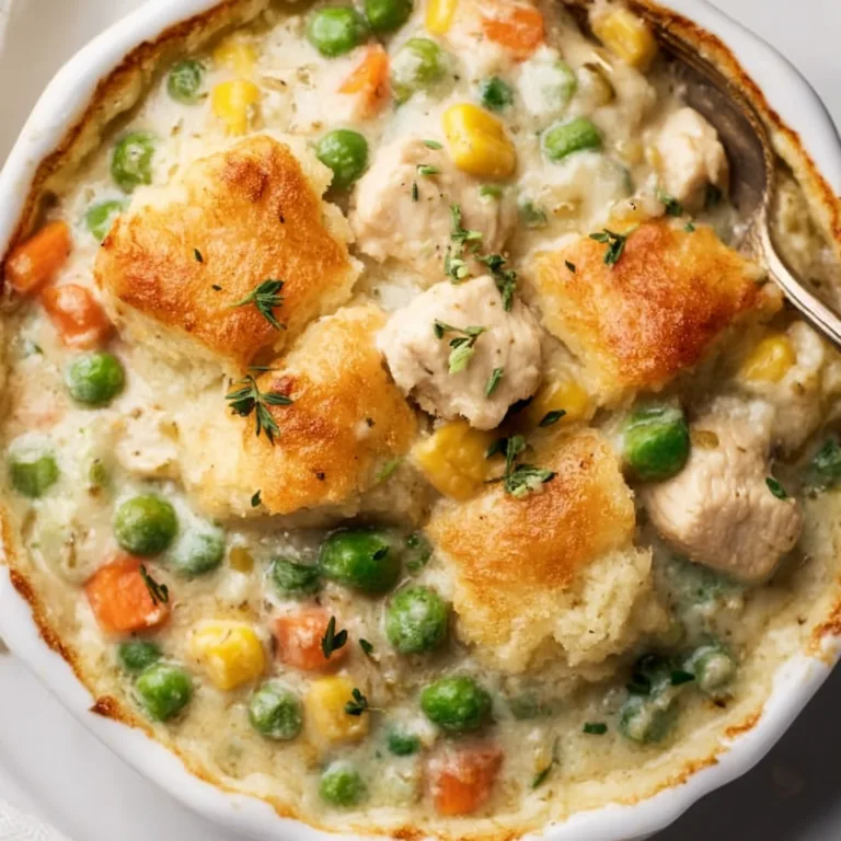 High Protein Crustless Chicken Pot Pie Recipe – Low Carb & Keto-Friendly