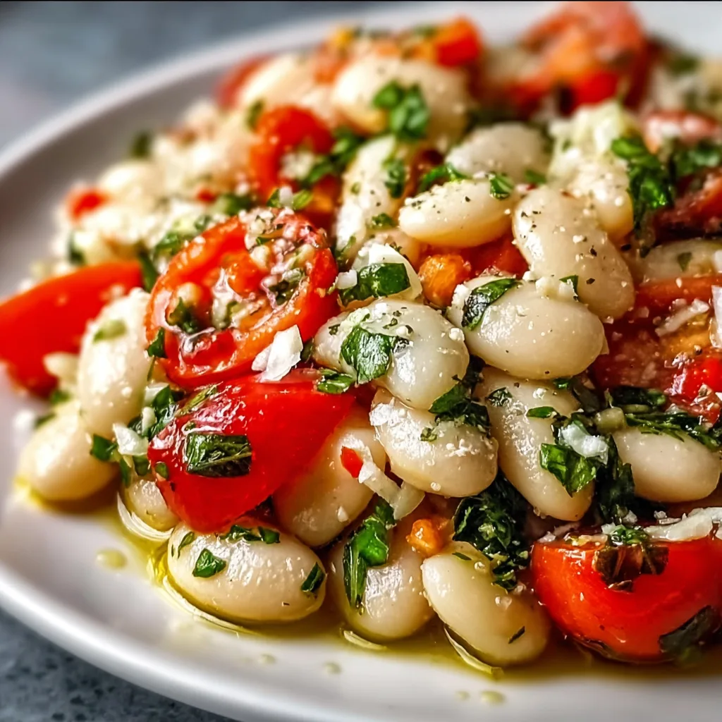 Fresh Italian White Bean Salad Recipe | Healthy & Easy Mediterranean Salad
