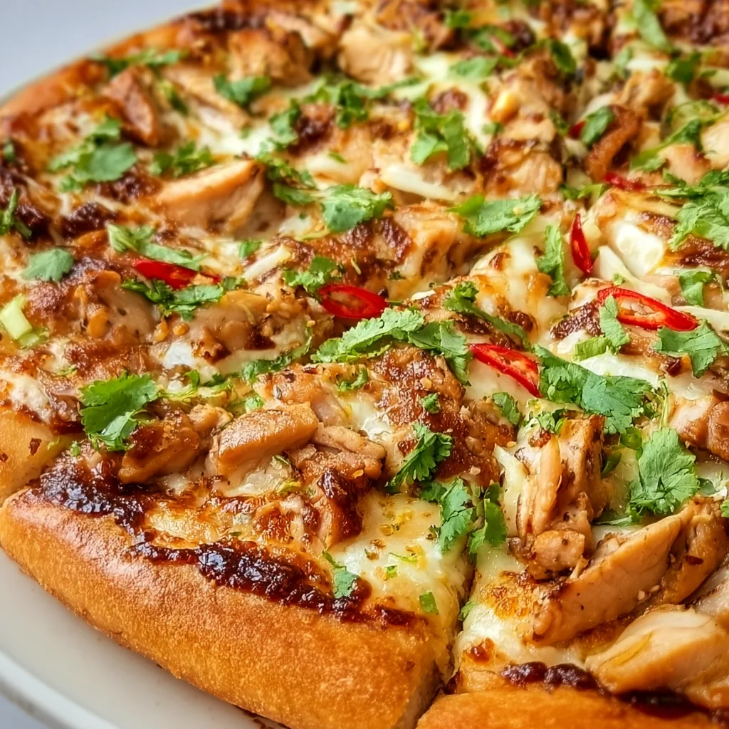 Delicious Kitchen Thai Chicken Pizza Recipe | Easy & Flavorful Meal Idea