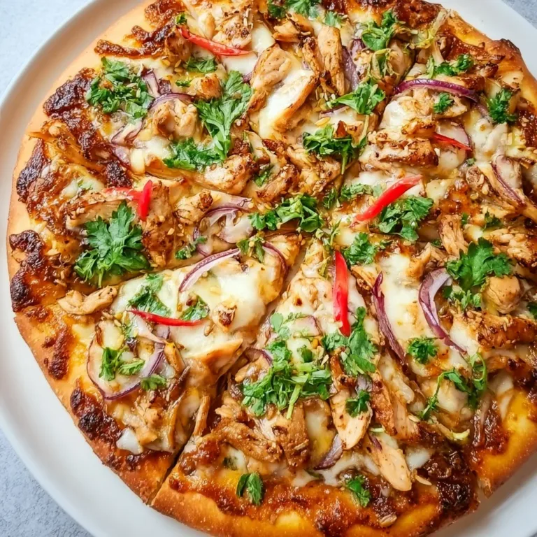 Delicious Kitchen Thai Chicken Pizza Recipe | Easy & Flavorful Meal Idea