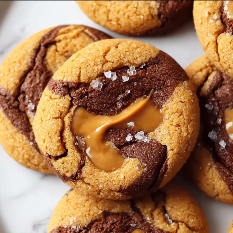 Irresistible Marbled Cookies with Peanut Butter & Chocolate Brownie Swirls | Decadent Dessert Recipe