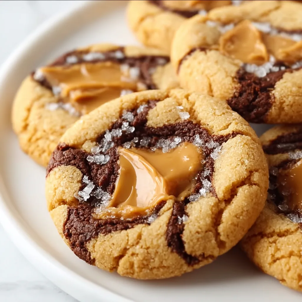 Irresistible Marbled Cookies with Peanut Butter & Chocolate Brownie Swirls | Decadent Dessert Recipe