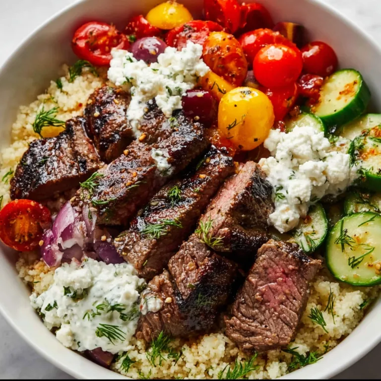 Mediterranean Steak Bowl Recipe | Easy & Flavorful Healthy Dinner Idea