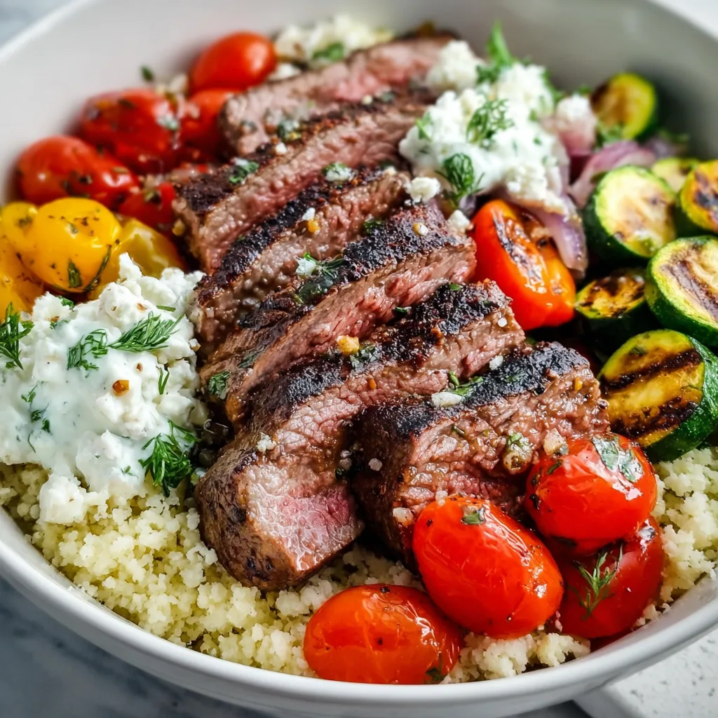 Mediterranean Steak Bowl Recipe | Easy & Flavorful Healthy Dinner Idea