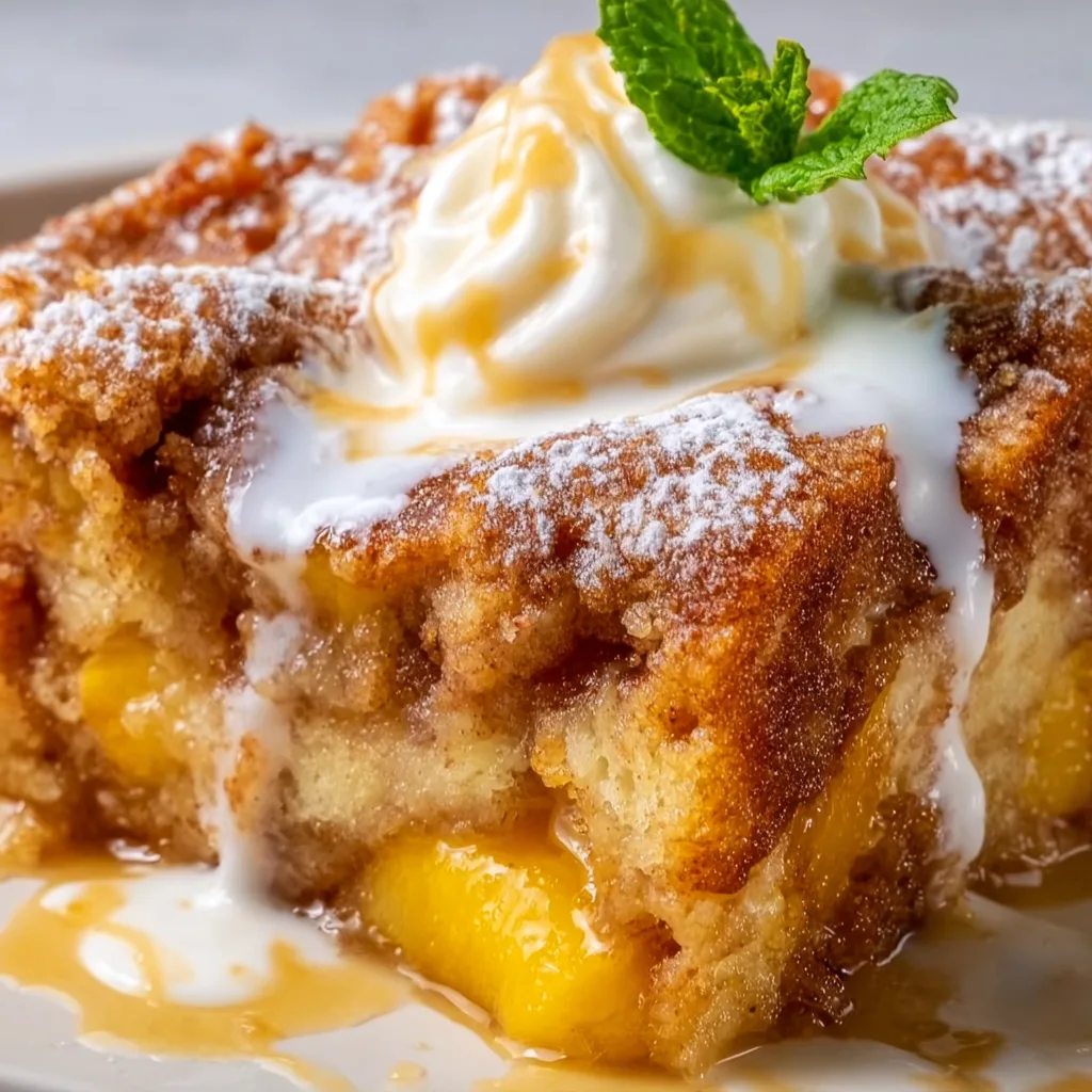 Delicious Peach Bread Pudding Recipe – Easy & Creamy Dessert Idea