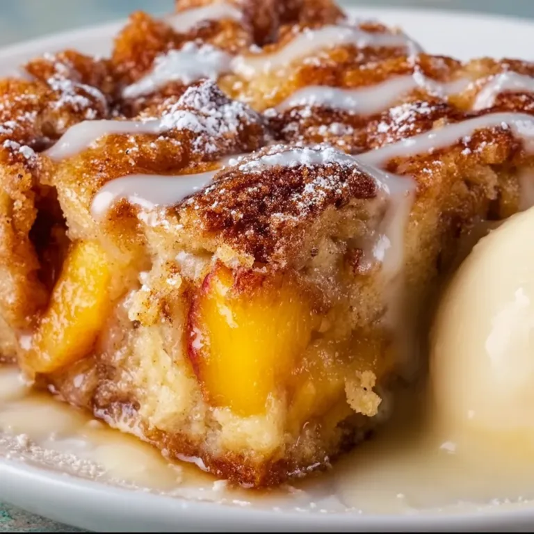 Delicious Peach Bread Pudding Recipe – Easy & Creamy Dessert Idea