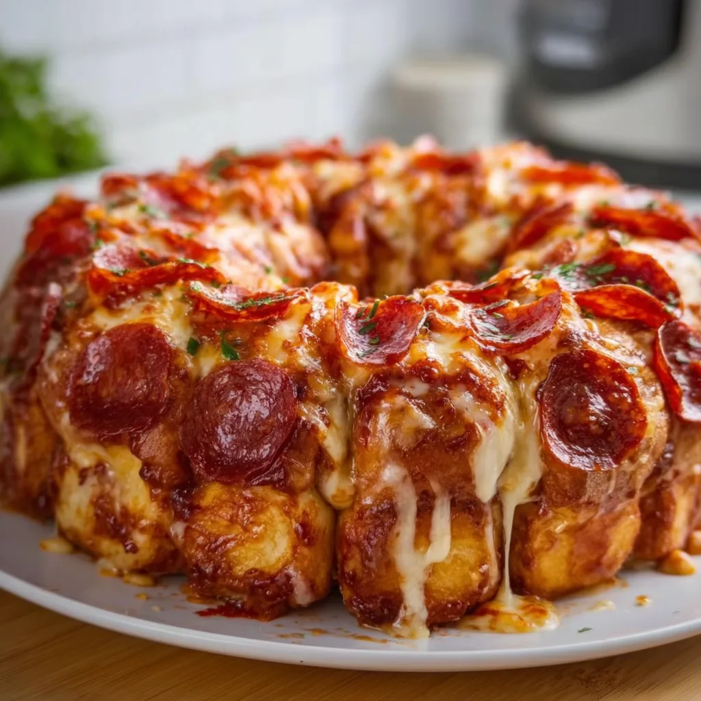 Pepperoni Pizza Monkey Bread Recipe | Easy Savory Snack Idea