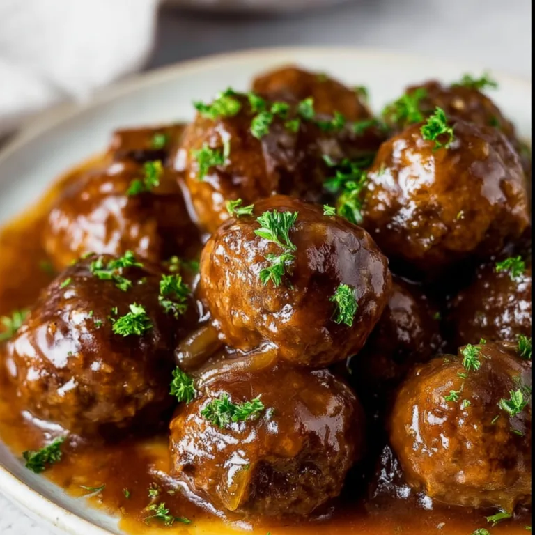 Slow Cooker Salisbury Steak Meatballs Recipe – Easy & Delicious Dinner