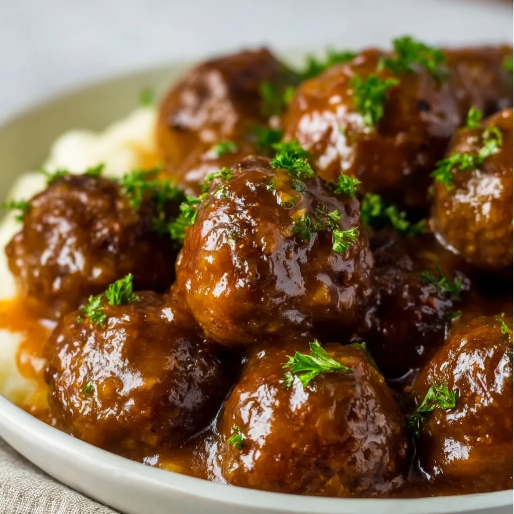 Slow Cooker Salisbury Steak Meatballs Recipe – Easy & Delicious Dinner