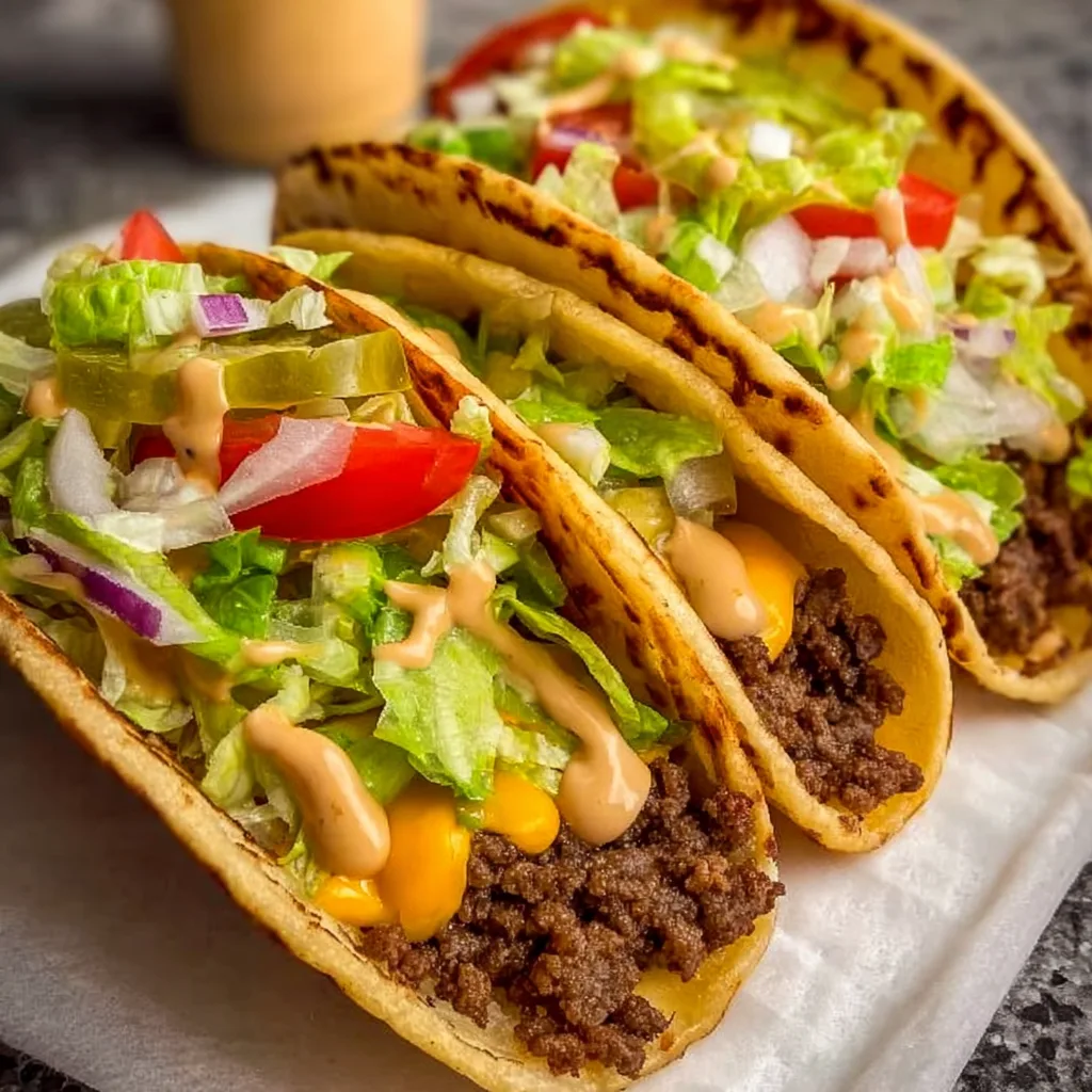Smash Burger Tacos | Crispy, Juicy & Flavor-Packed Tacos Recipe