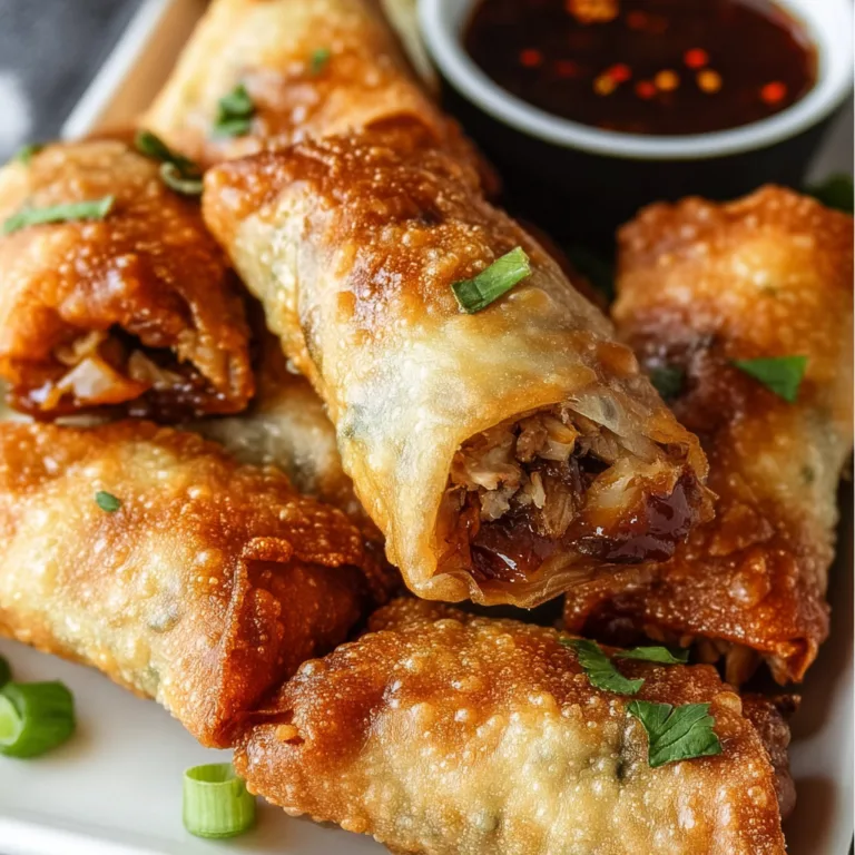 Southern-Style BBQ Egg Rolls | Crispy & Flavorful BBQ Egg Roll Recipe