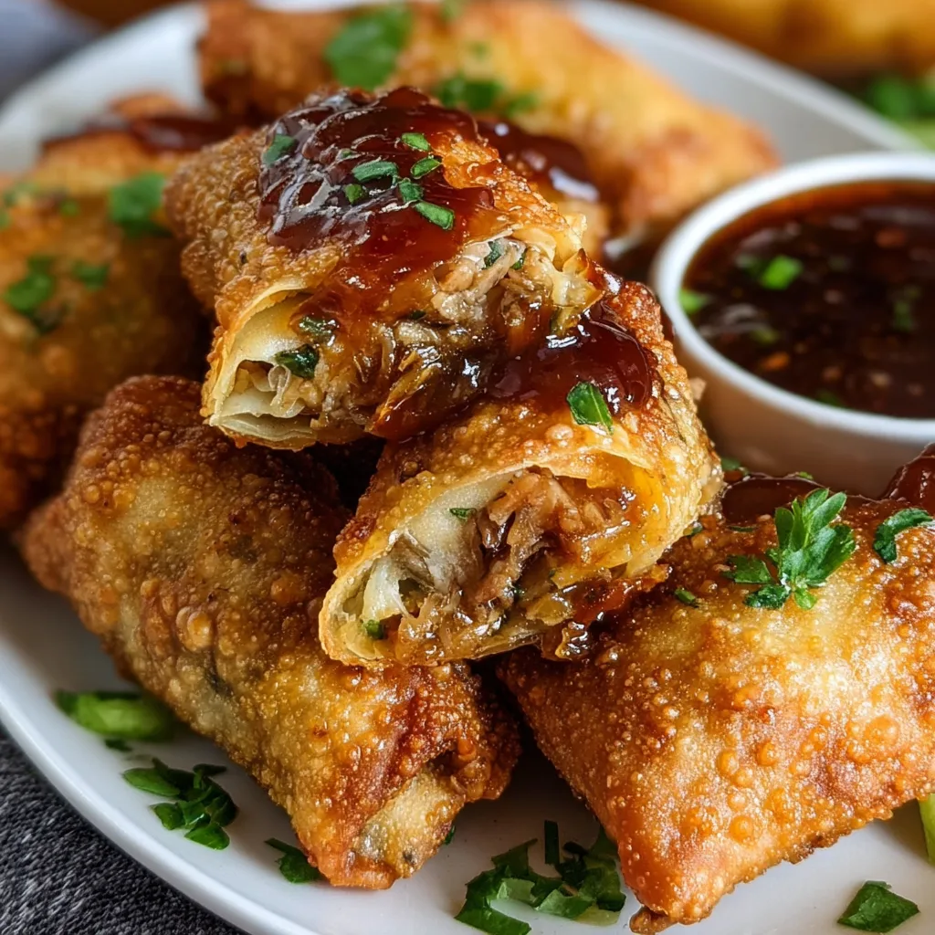 Southern-Style BBQ Egg Rolls | Crispy & Flavorful BBQ Egg Roll Recipe
