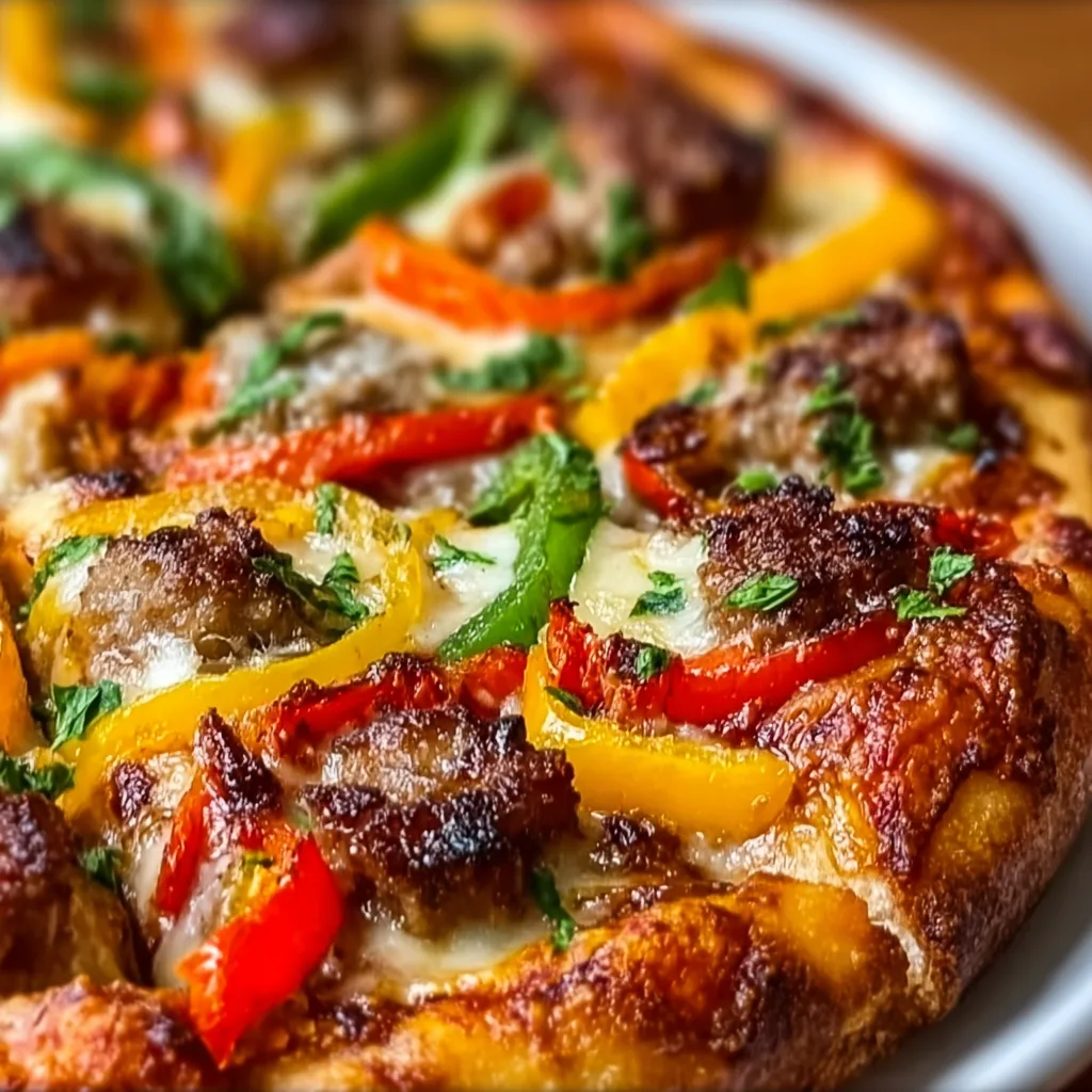 Spicy Sausage & Pepper Pizza | Bold, Flavor-Packed Italian Favorite