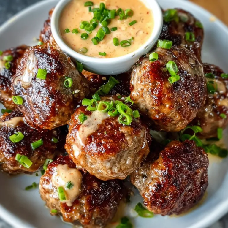 Tender Korean BBQ Meatballs with Spicy Mayo Dip | Easy & Flavorful Recipe