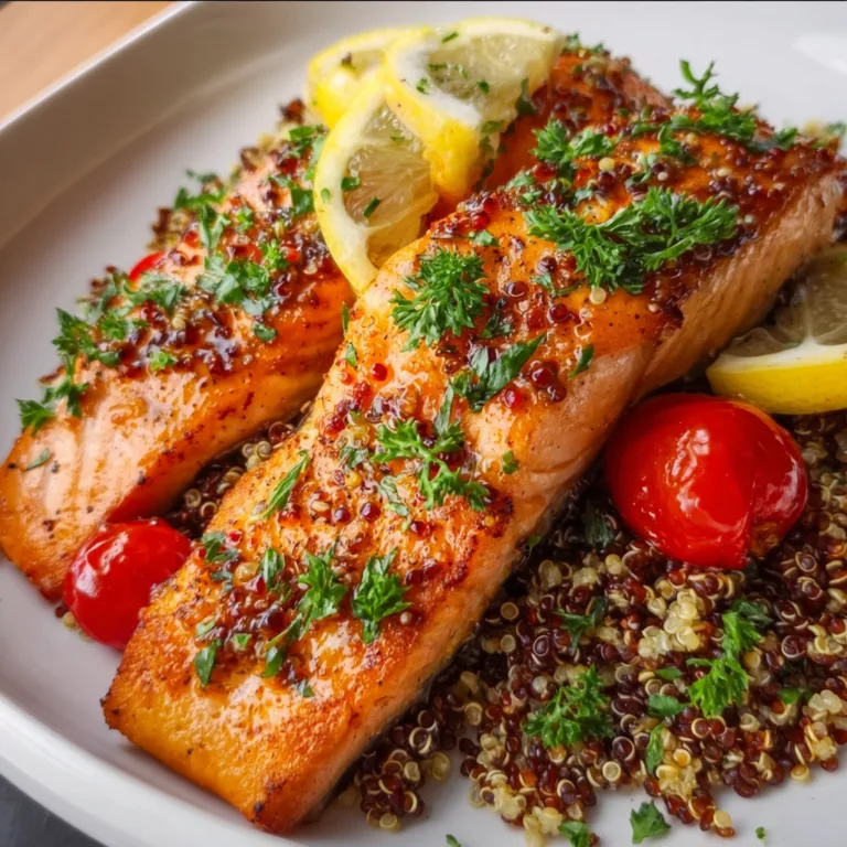 Baked Salmon with Vibrant Quinoa: Healthy & Delicious Recipe