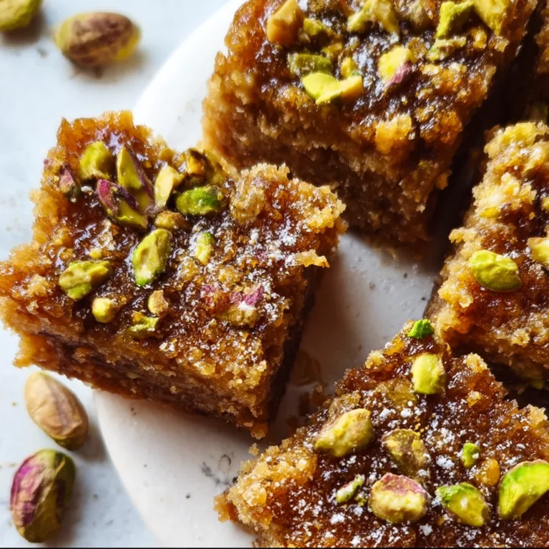 Brown Butter Honey Pistachio Bars Recipe | Sweet & Nutty Treats