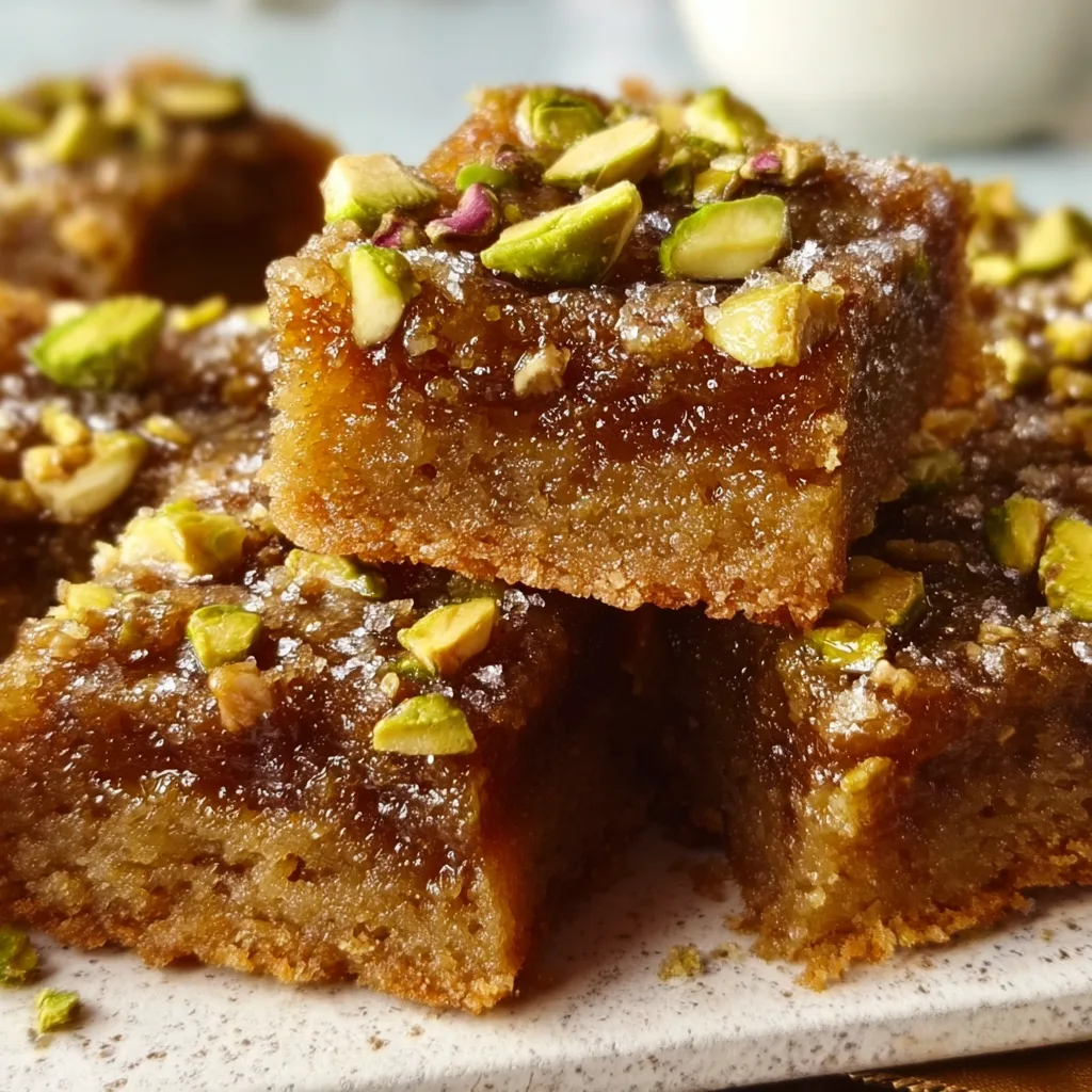 Brown Butter Honey Pistachio Bars Recipe | Sweet & Nutty Treats