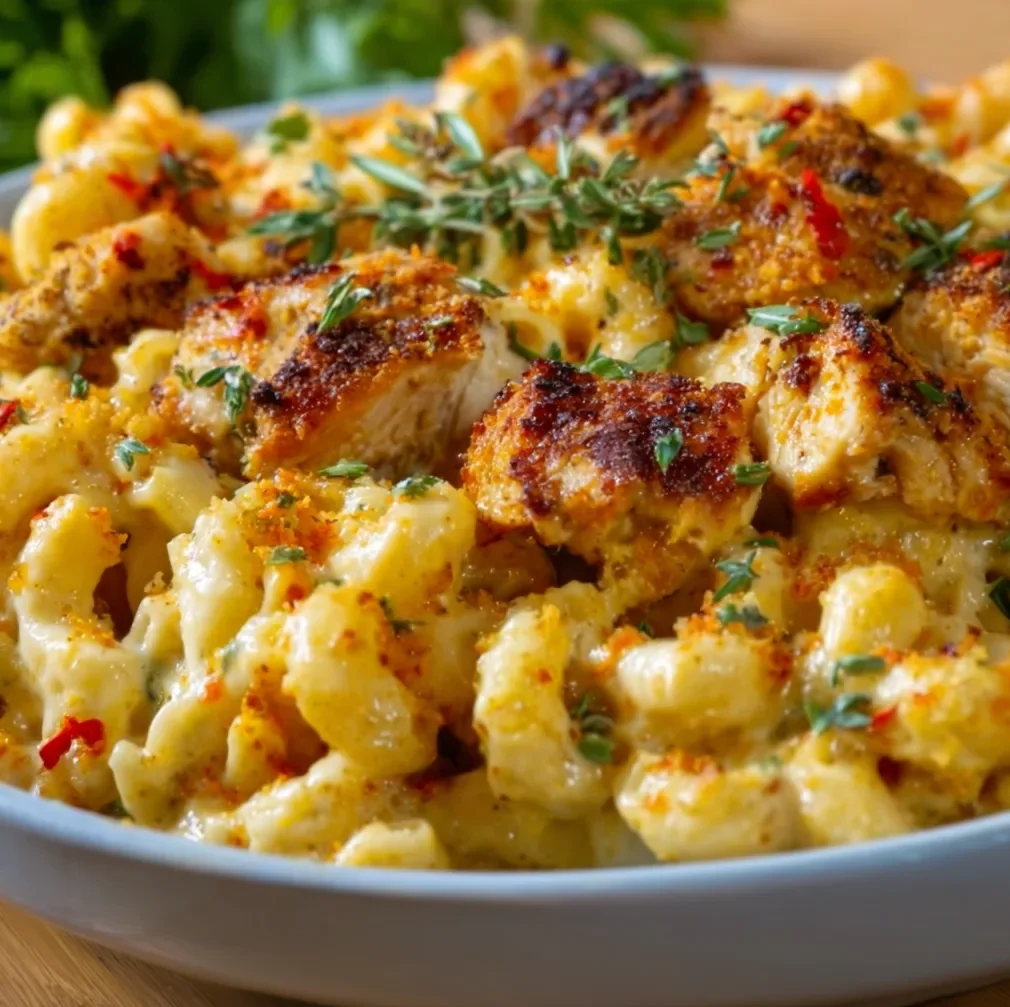 Ultimate Cajun Chicken Mac and Cheese Recipe | Creamy, Spicy & Loaded